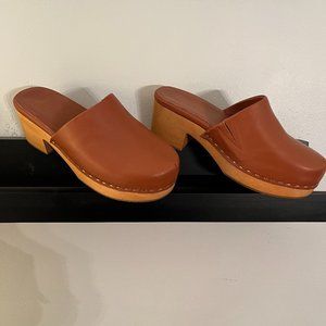 Charlotte Stone Martino Clogs, Brown 7 ~ Excellent condition!